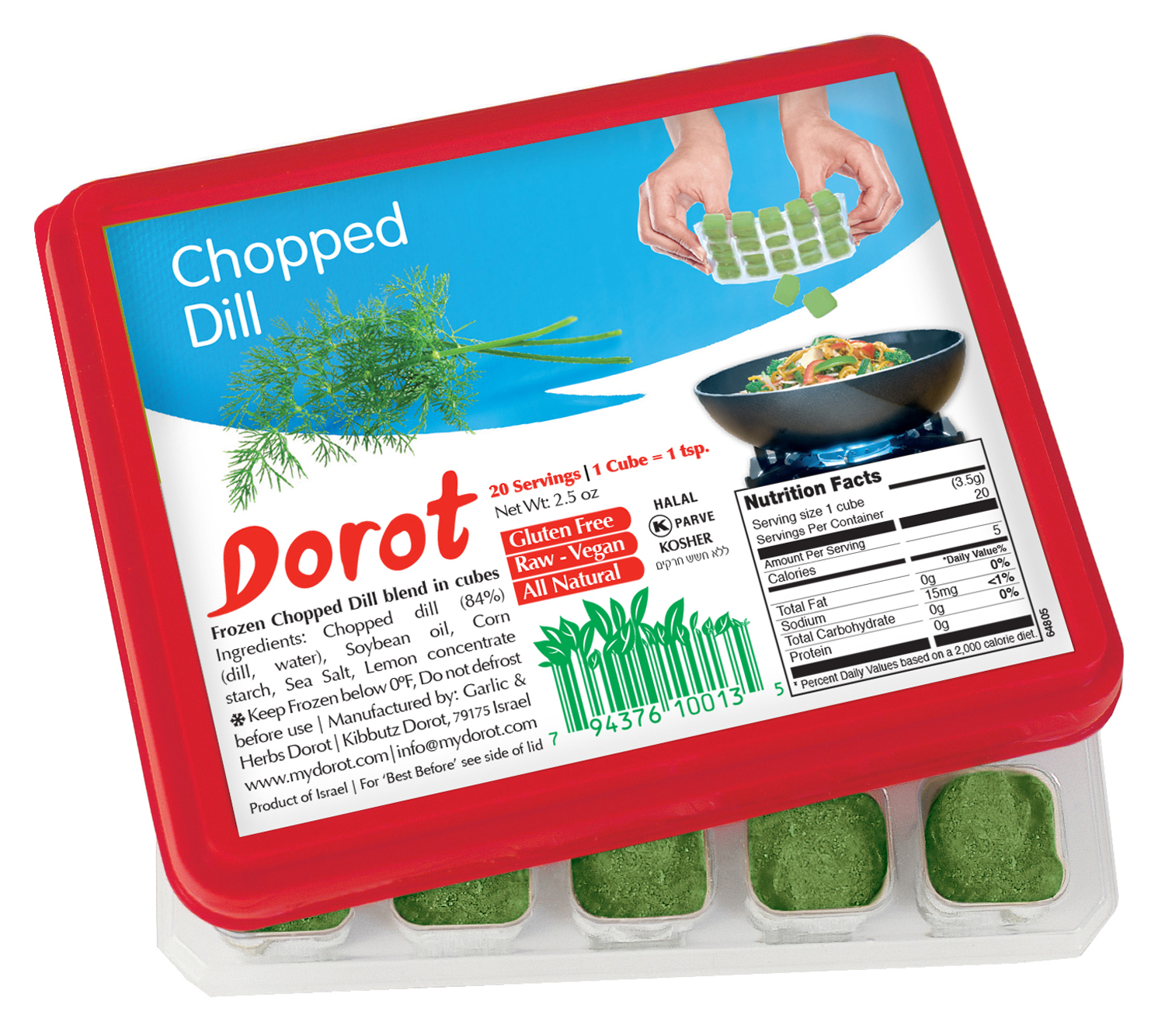 Hanging Off The Wire Dorot Seasoning Cubes