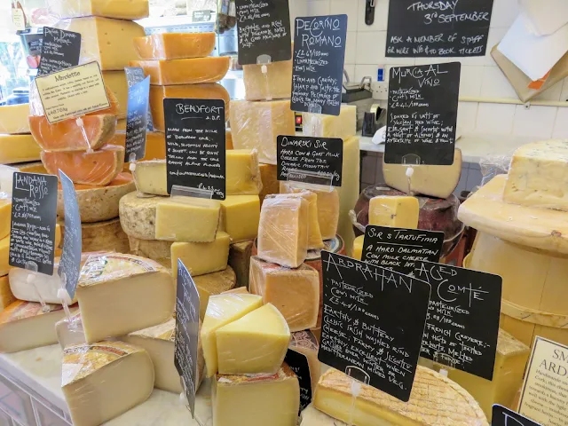 Summer in Edinburgh: Buy cheese for a picnic at  I. J. Mellis Cheesemongers in Stockbridge