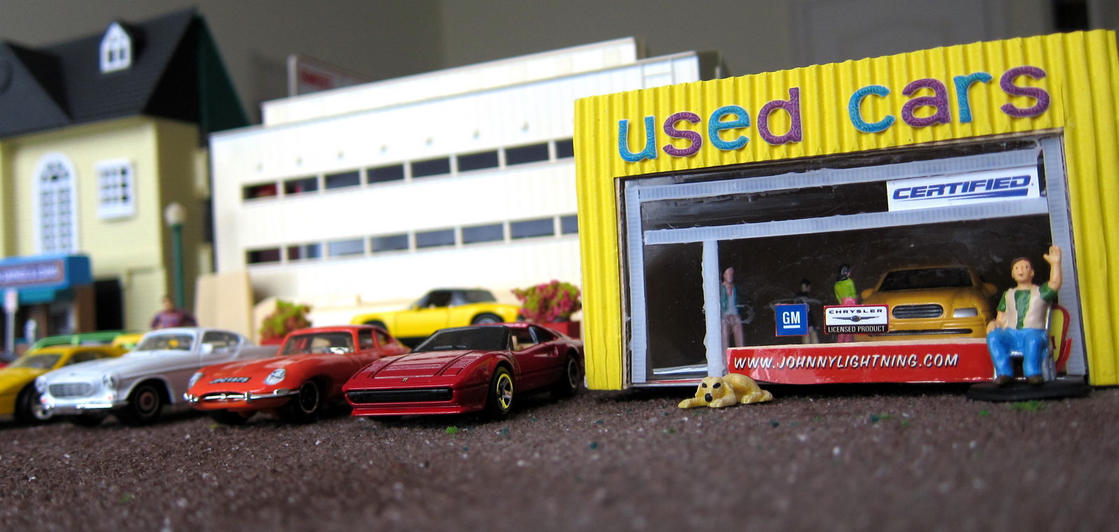 Diorama Fun! Used Car lot