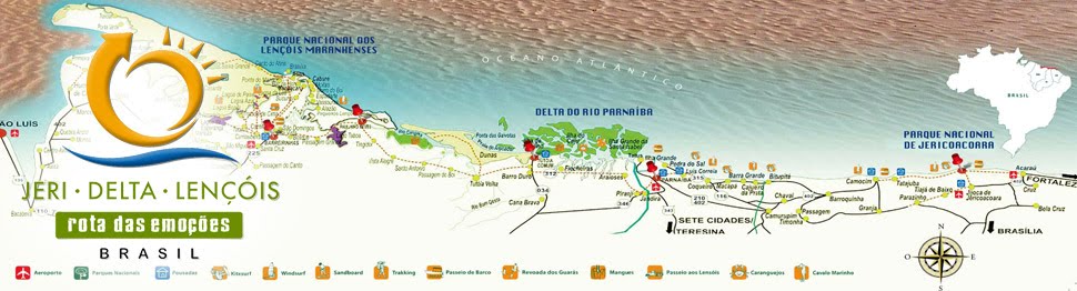 ROTA DAS EMOÇÕES DELTA DO PARNAÍBA JERICOACOARA LENÇÓIS MARANHENSES