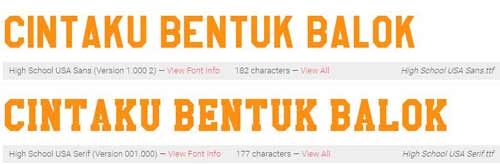 15 Font Bentuk Balok 2D dan 3D Keren