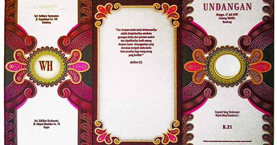 Cetak Undangan Murah Di Malang, Undangan Pernikahan Murah