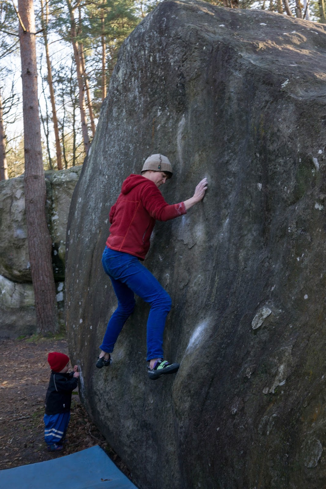 Adventures of the Climbing Kearney Kids Fontainebleau Bouldering Fun