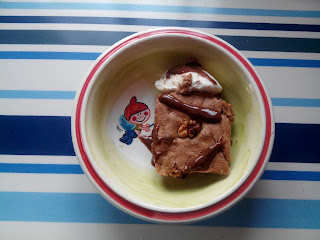 Receta Brownie Ram a la taza Cuenco personalizado para brownie con helado