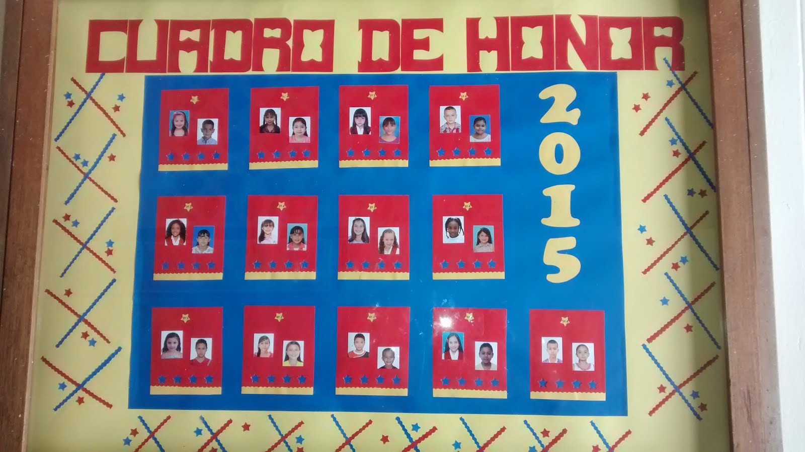 Cuadro de Honor 2015 Segundo Periodo