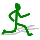 Figura humana haciendo running