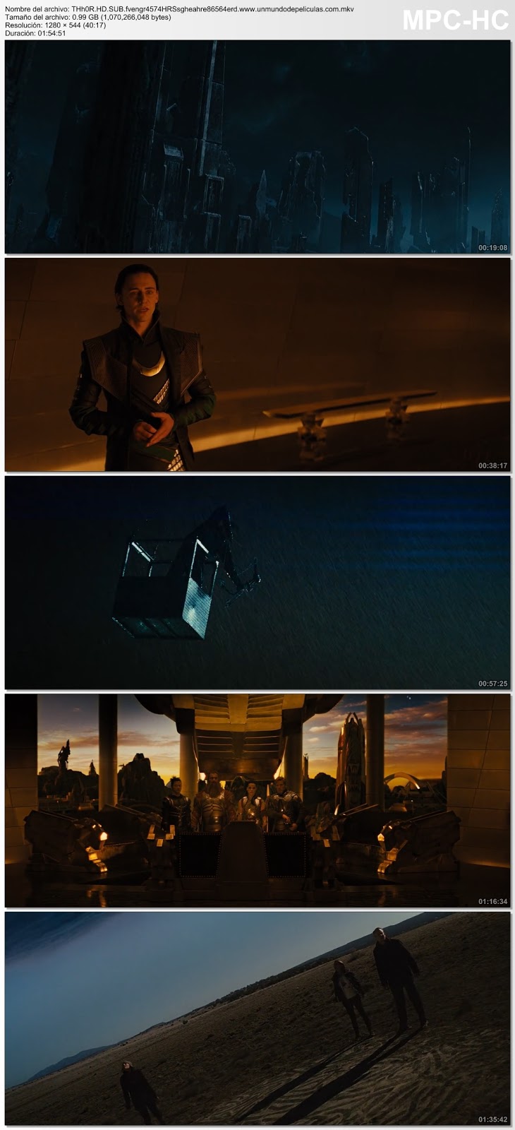 Capturas de la película.