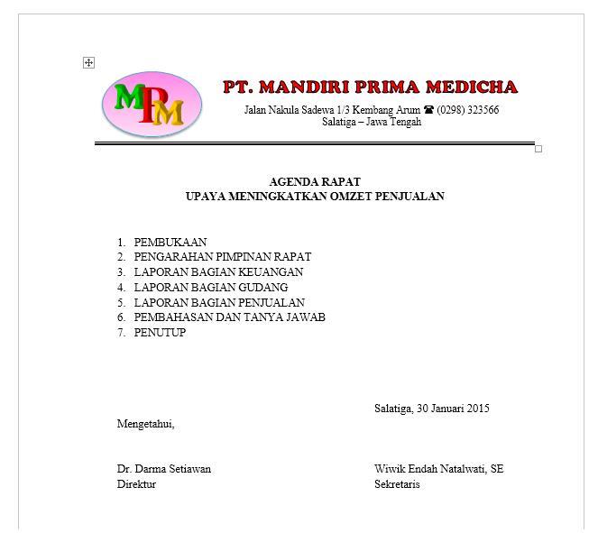 7 Contoh Surat Undangan Rapat Terlengkap - ContohSuratmu.com