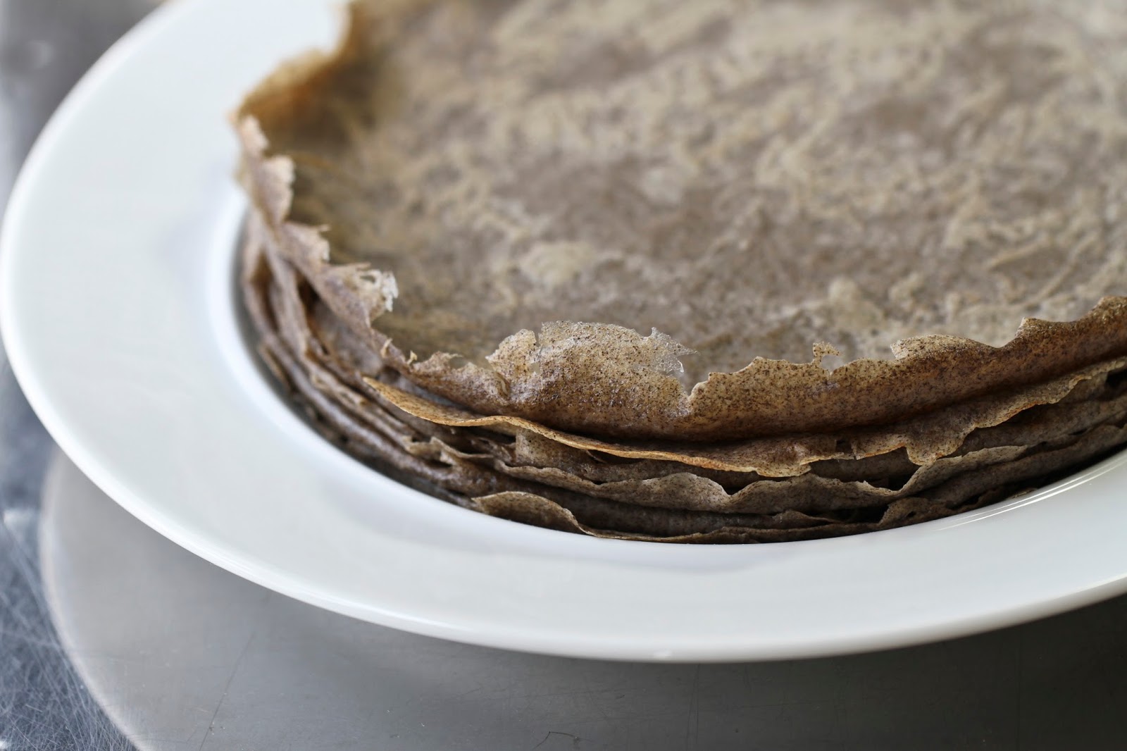 Buckwheat Crêpes with Ham, Cheese and Egg Ever Open Sauce