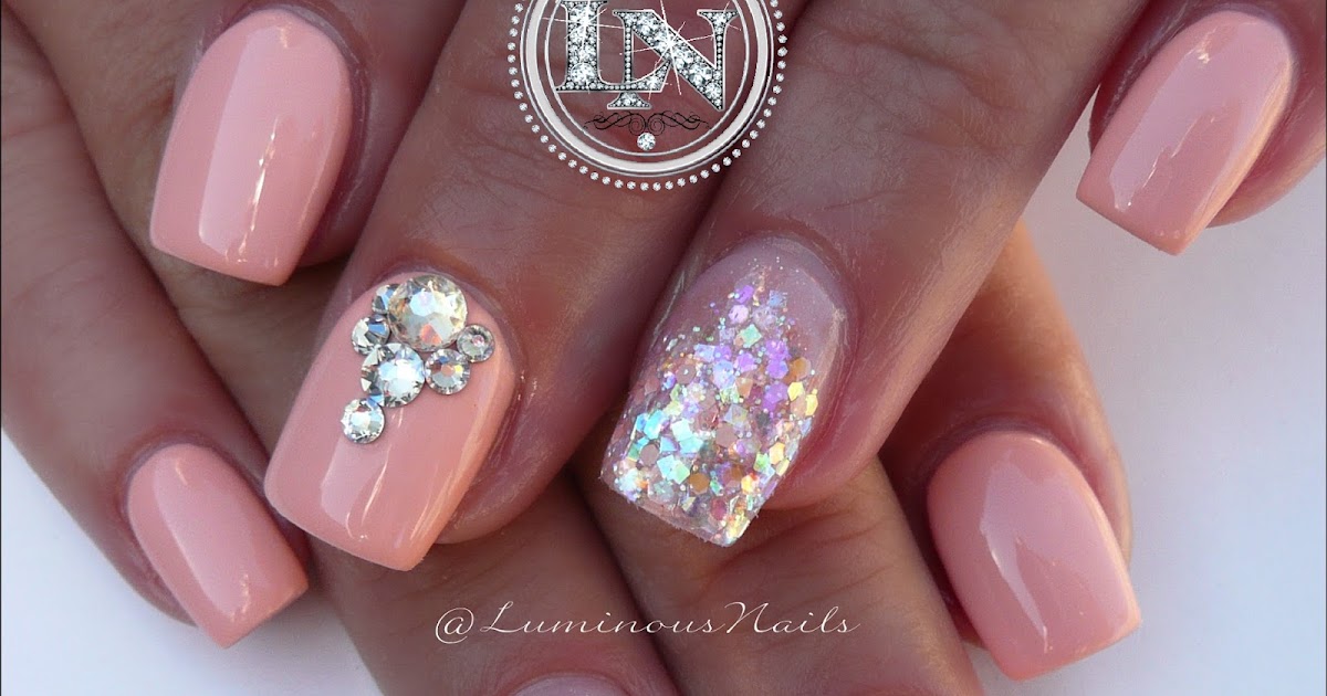 Luminous Nails Peachy Marshmallow Acrylic & Gel Nails