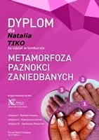 Dyplom za udział w konkursie 'Metamorfoza paznokci zaniedbanych'