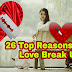 26 Reasons for Love Break up - Why Love Break Ups - Reasons to break up