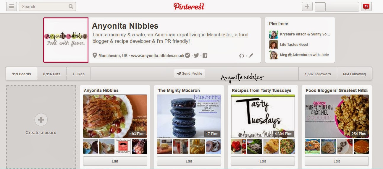 Anyonita Nibbles GlutenFree Recipes How to Embed Pinterest Boards