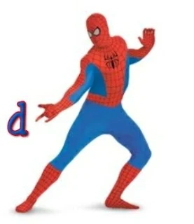 Abecedario Spiderman con Letras Azules. Blue Alphabet with Spiderman.