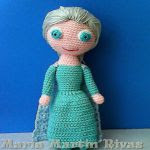 patron gratis muñeca Elsa amigurumi | free pattern amigurumi Elsa doll