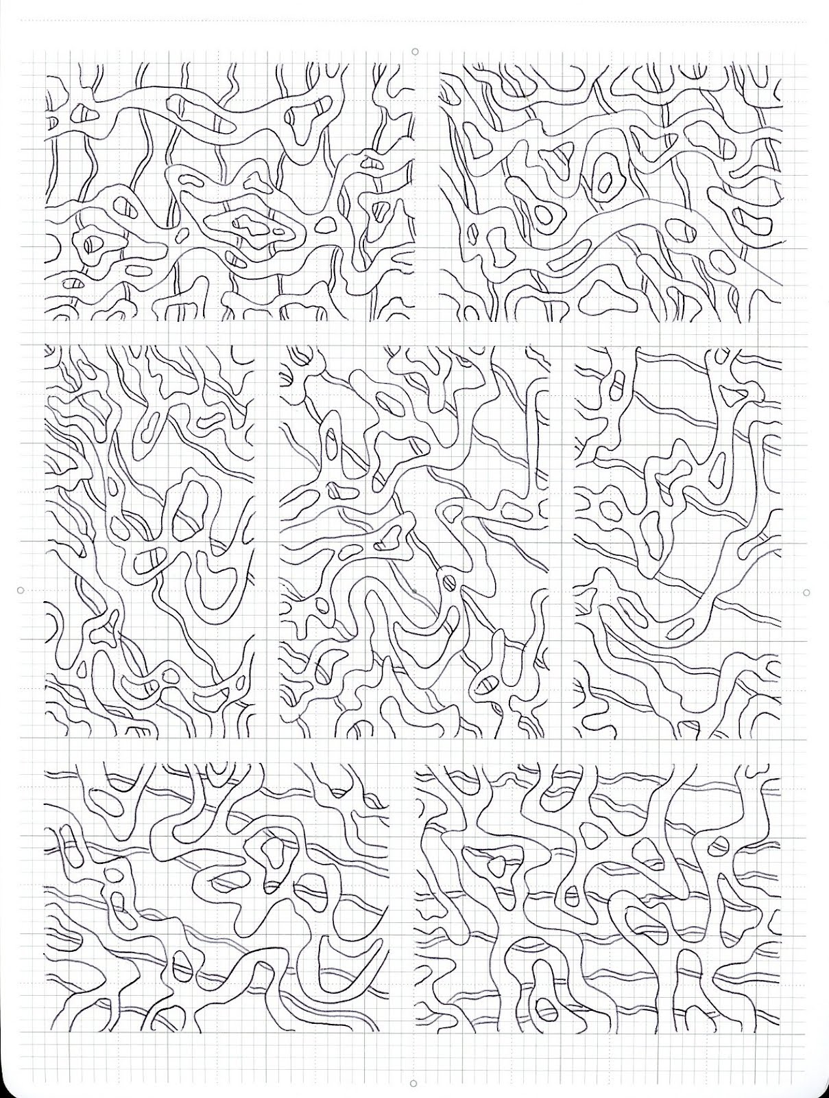 Abstract Comics The Blog More pages from a grid sketchbook