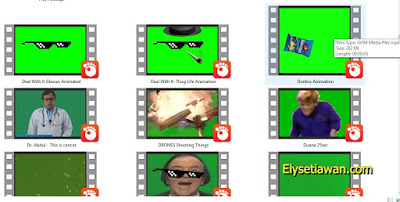 bahan vidio editing green screen