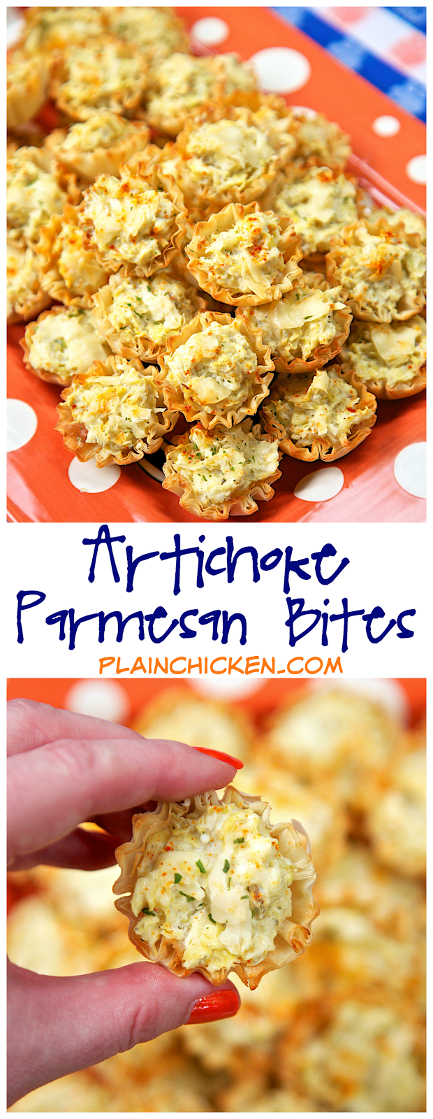 Artichoke Parmesan Bites {Football Friday} Plain Chicken®