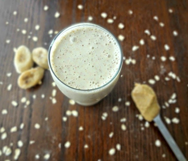 Nut Butter Banana Oat Smoothie