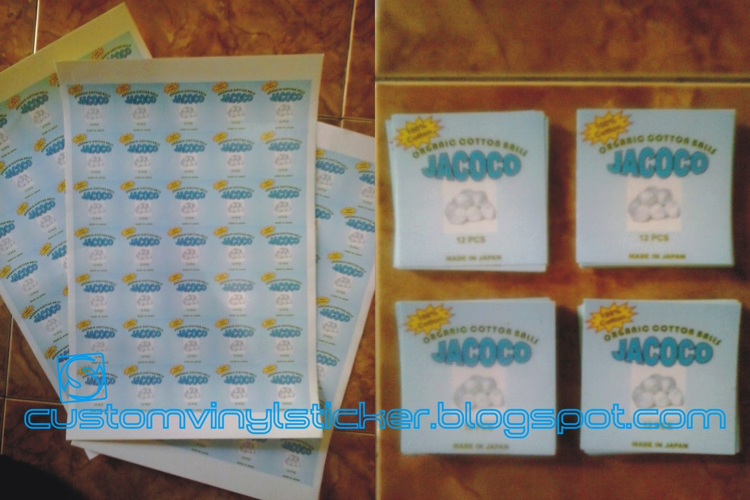 STICKRENZ Cotton Balls Label Printing Sticker Series