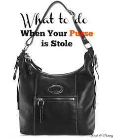 what to do when your purse gets stolen