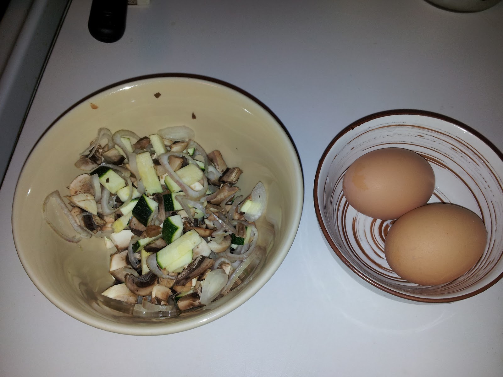 Striving to be... Brunch Zucchini, Mushroom & Egg Scramble