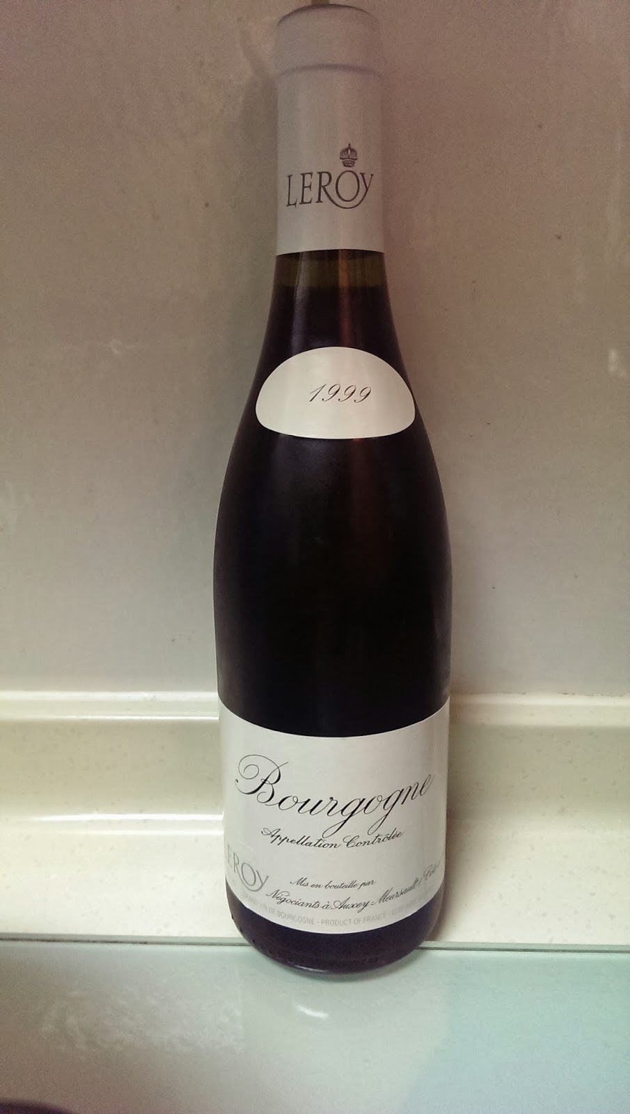 Burgundy Wine Review Leroy Bourgogne 1999