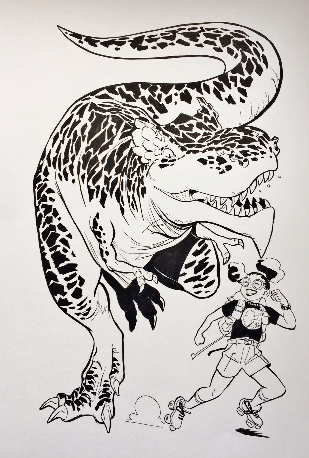 Trazos en el bloc: COMMISSION MOON GIRL & DEVIL DINOSAUR by Natacha Bustos
