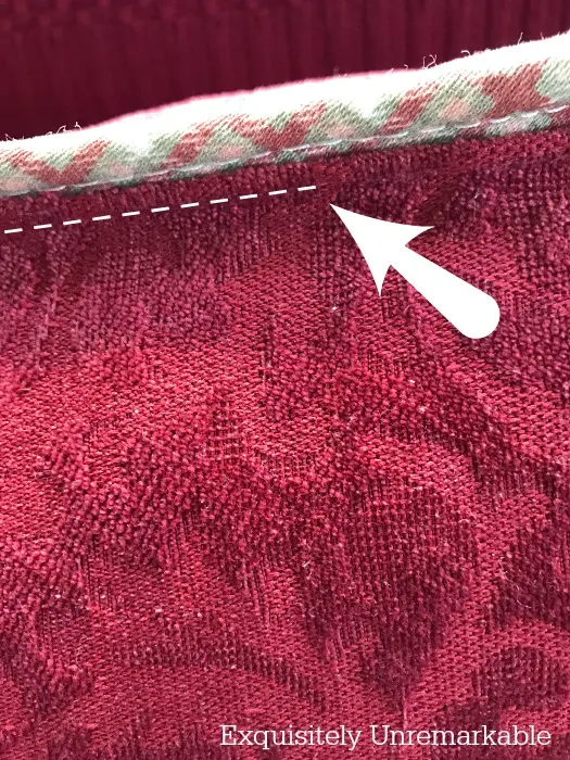 Sewing A Seam On A Pillow