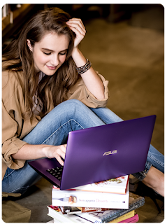 Hilangkan kejenuhan anda dengan Asus X453, notebook penuh warna dengan desain premium yang elegan.