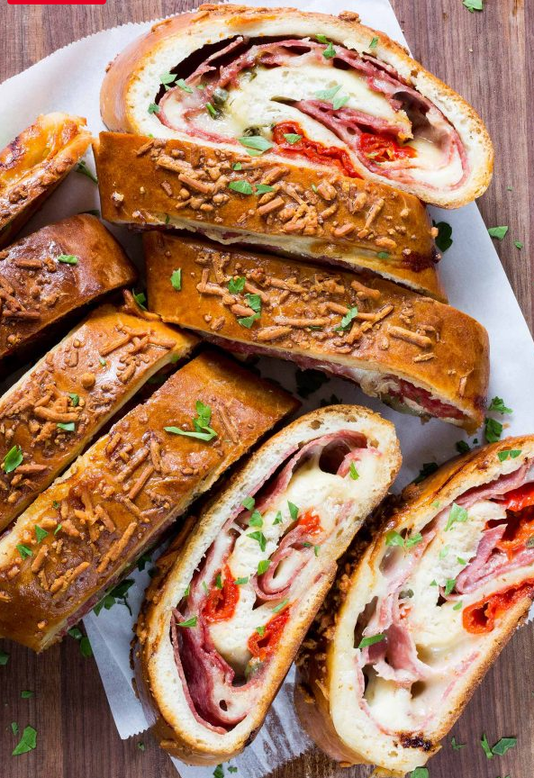 Easy Ham and Cheese Stromboli Food Boiling