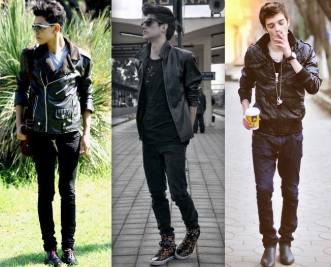 jaqueta de couro masculina anos 60