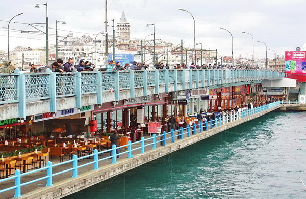Tempat wisata terkenal di Turki istambul Istanbul jembatan galata bridge