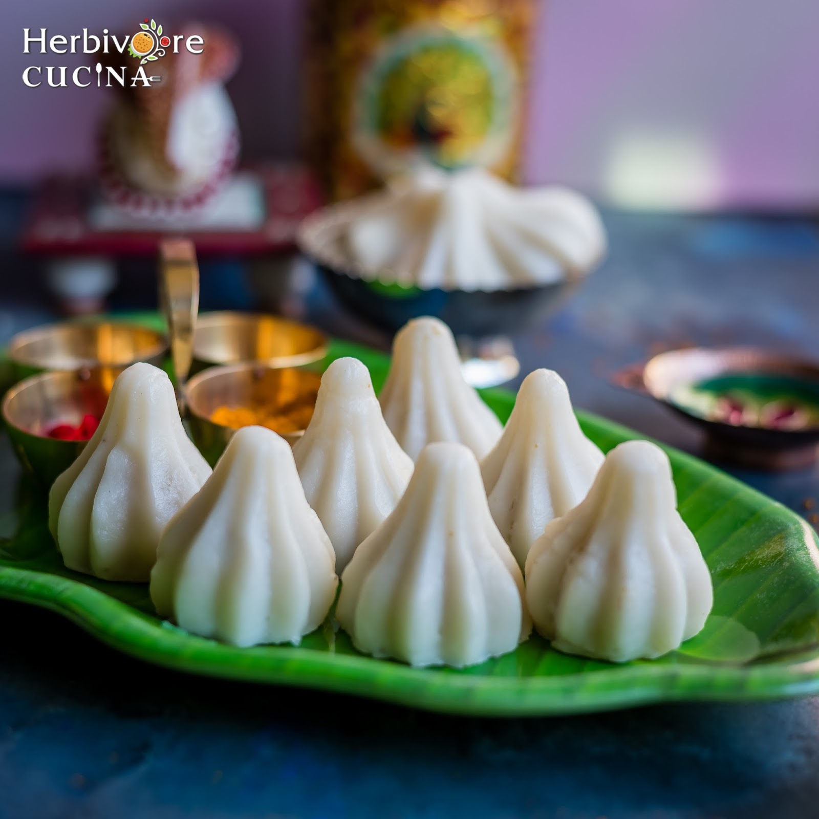 Herbivore Cucina Ukadiche Modak Steamed Rice Flour Dumplings