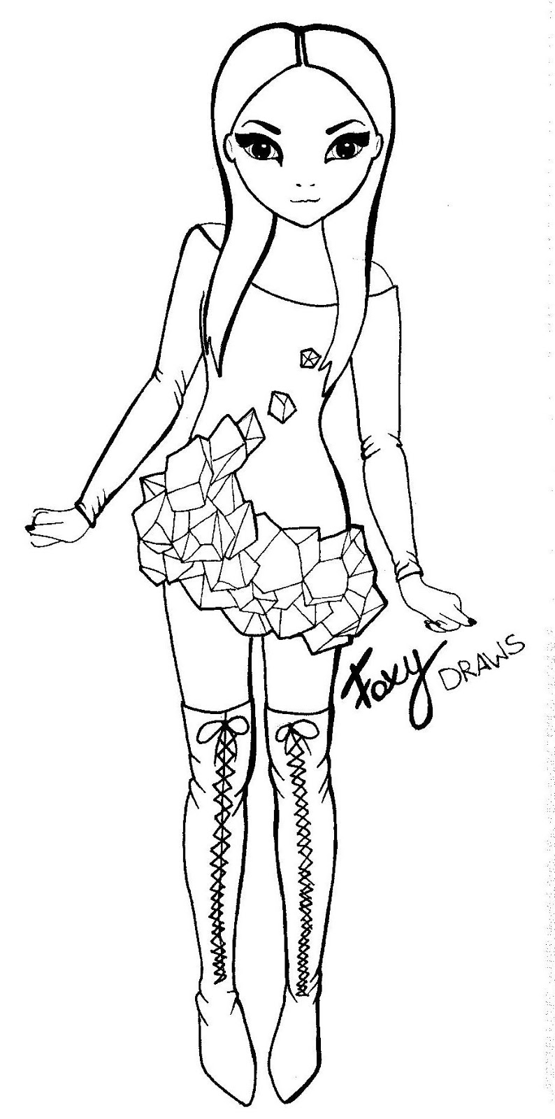 ausmalbilder von topmodel