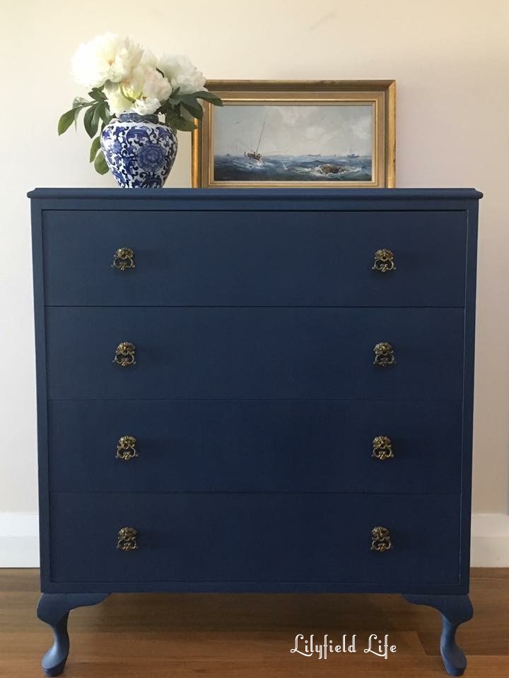 navy painted furniture