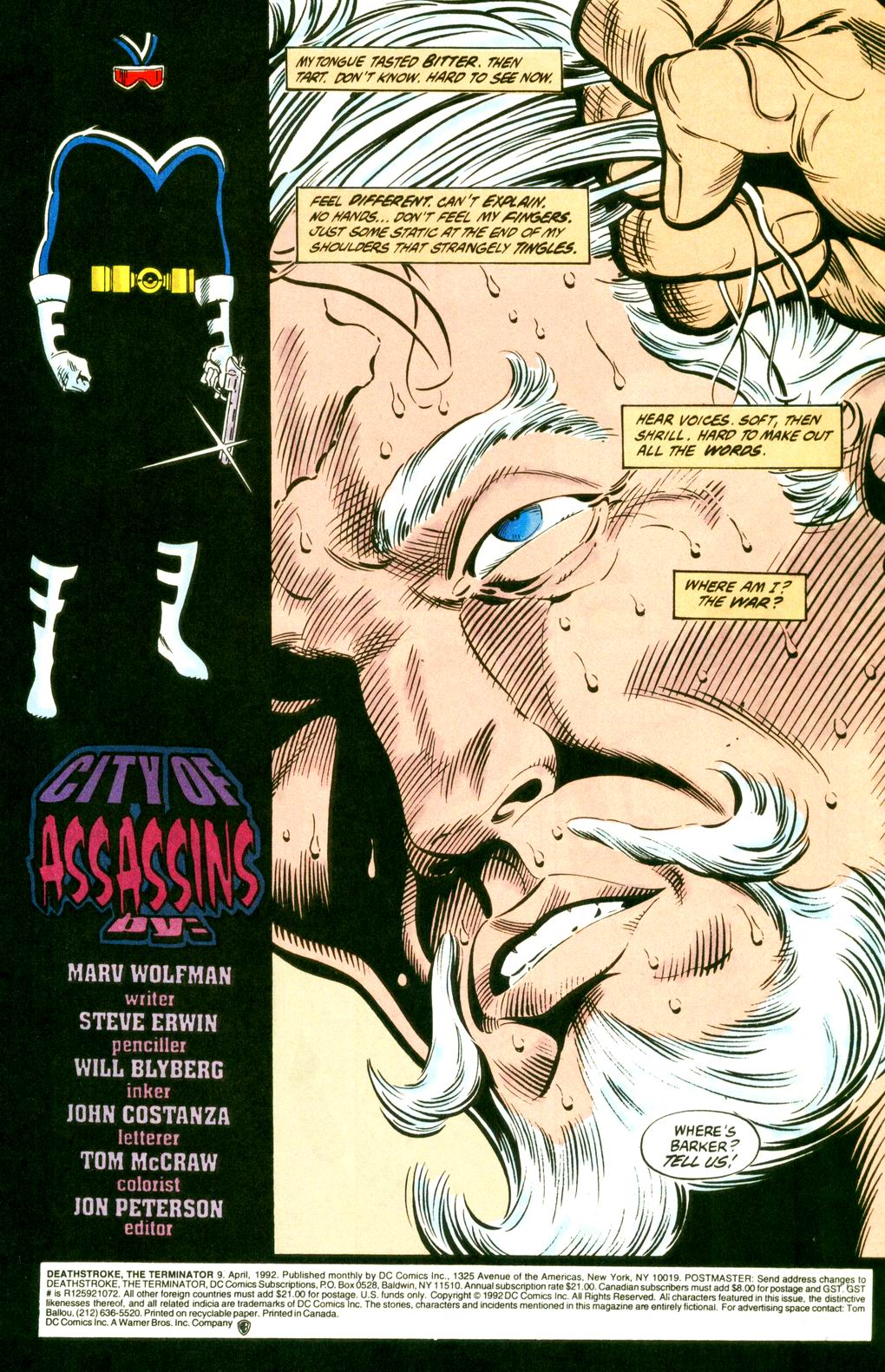 Read online Deathstroke (1991) comic -  Issue #9 - 2