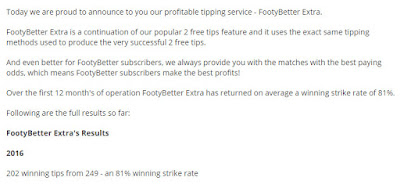 Footy Better Extra Review - Football Betting Tips Service And More Profits