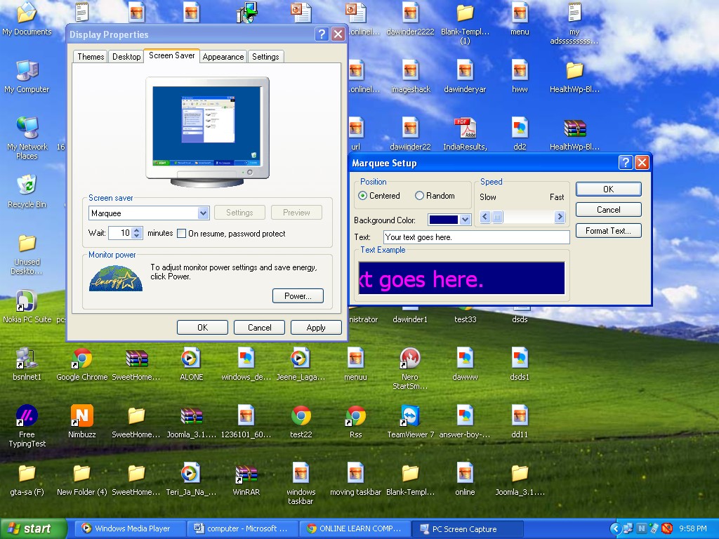 Setting A Background And Change The Screen Saver ONLINE LEARN COMPUTER