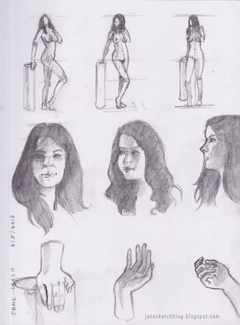 Dibujo de mujer a lápiz