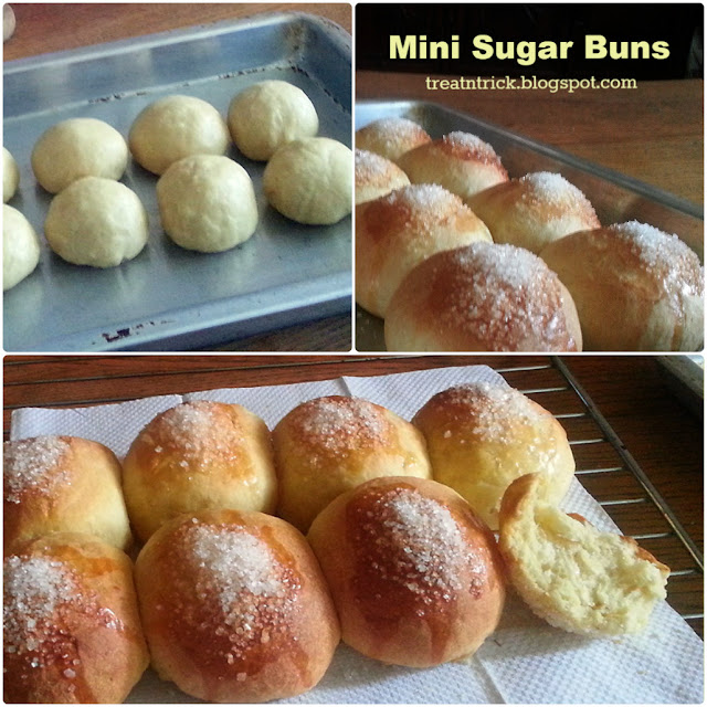 Mini Sugar Buns Recipe @ treatntrick.blogspot.com