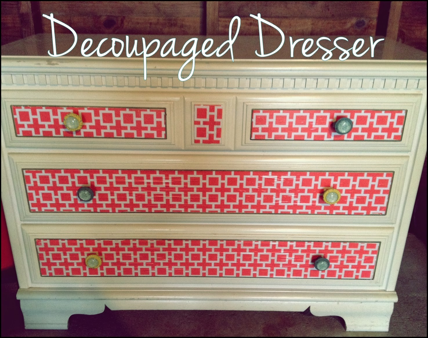 amanda in progress: Gettin' crafty: Decoupaged dresser for Miss Sienna