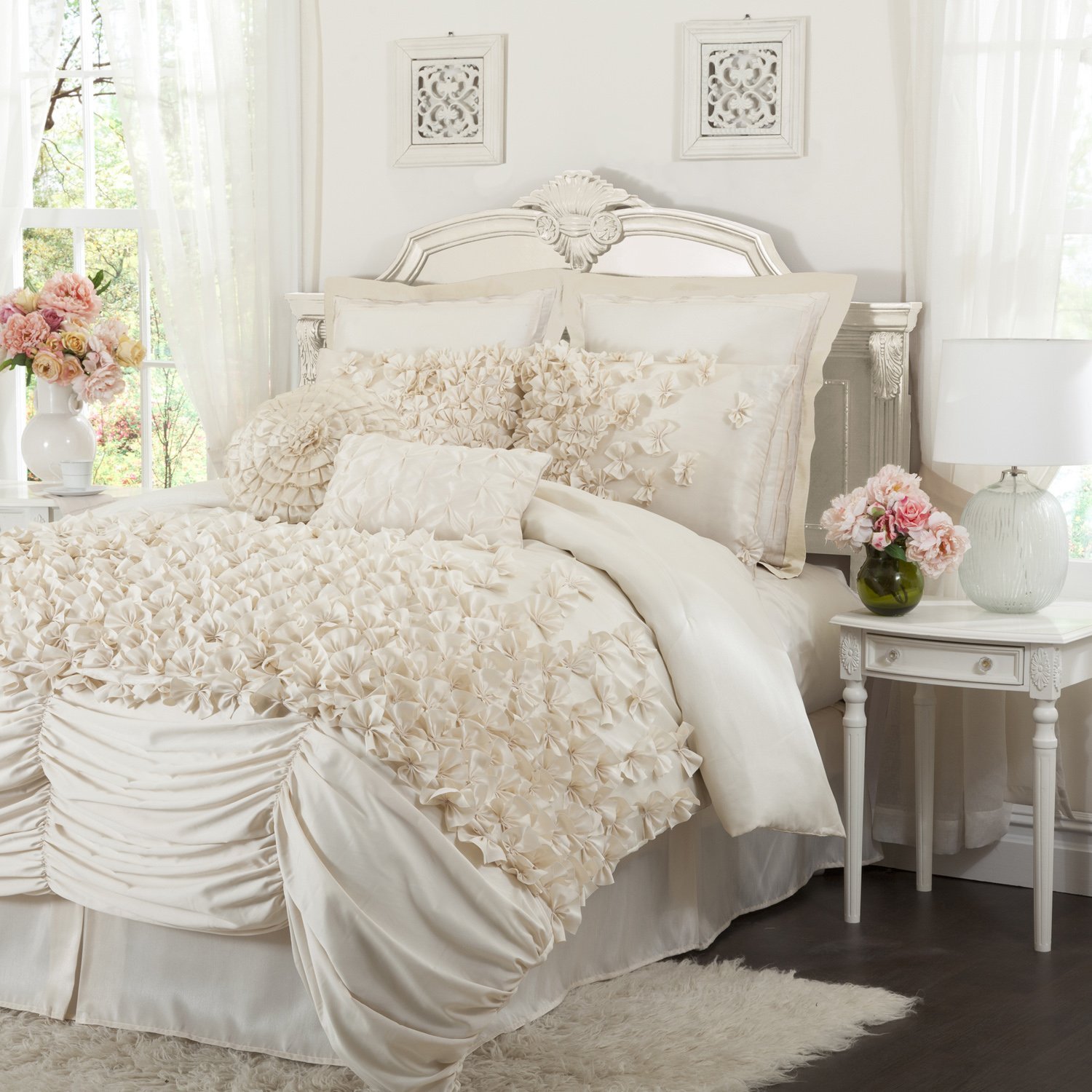 Ruched Bedding and Comforter Sets