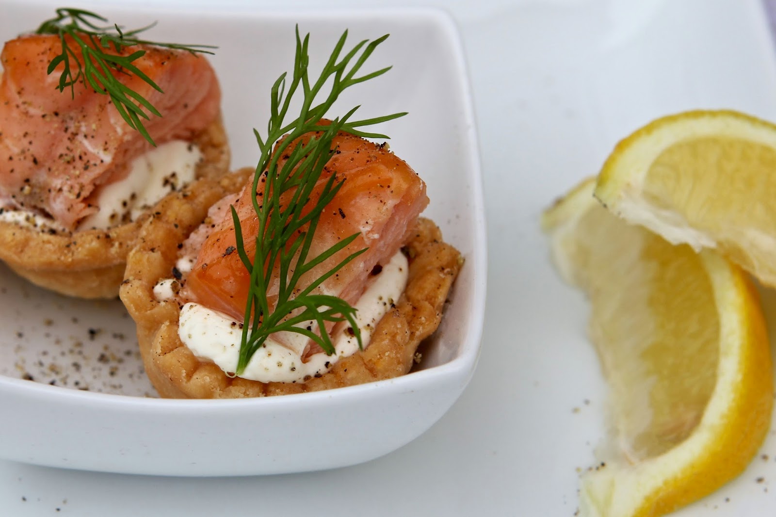 Gluten Free Alchemist Hot Smoked Salmon & Cream Cheese Tartlets with