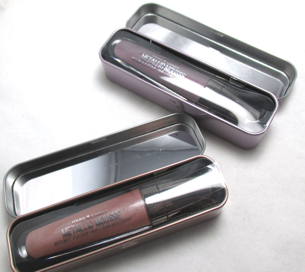Hard Candy Metallic Mousse Liquid Lipsticks in Sandstorm and Smoke and Mirrors