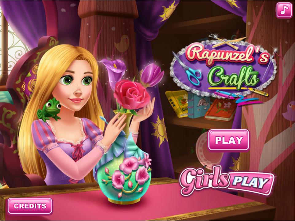Rapunzel's Crafts Juegos Gratis Para Niños, Free Games For Kids