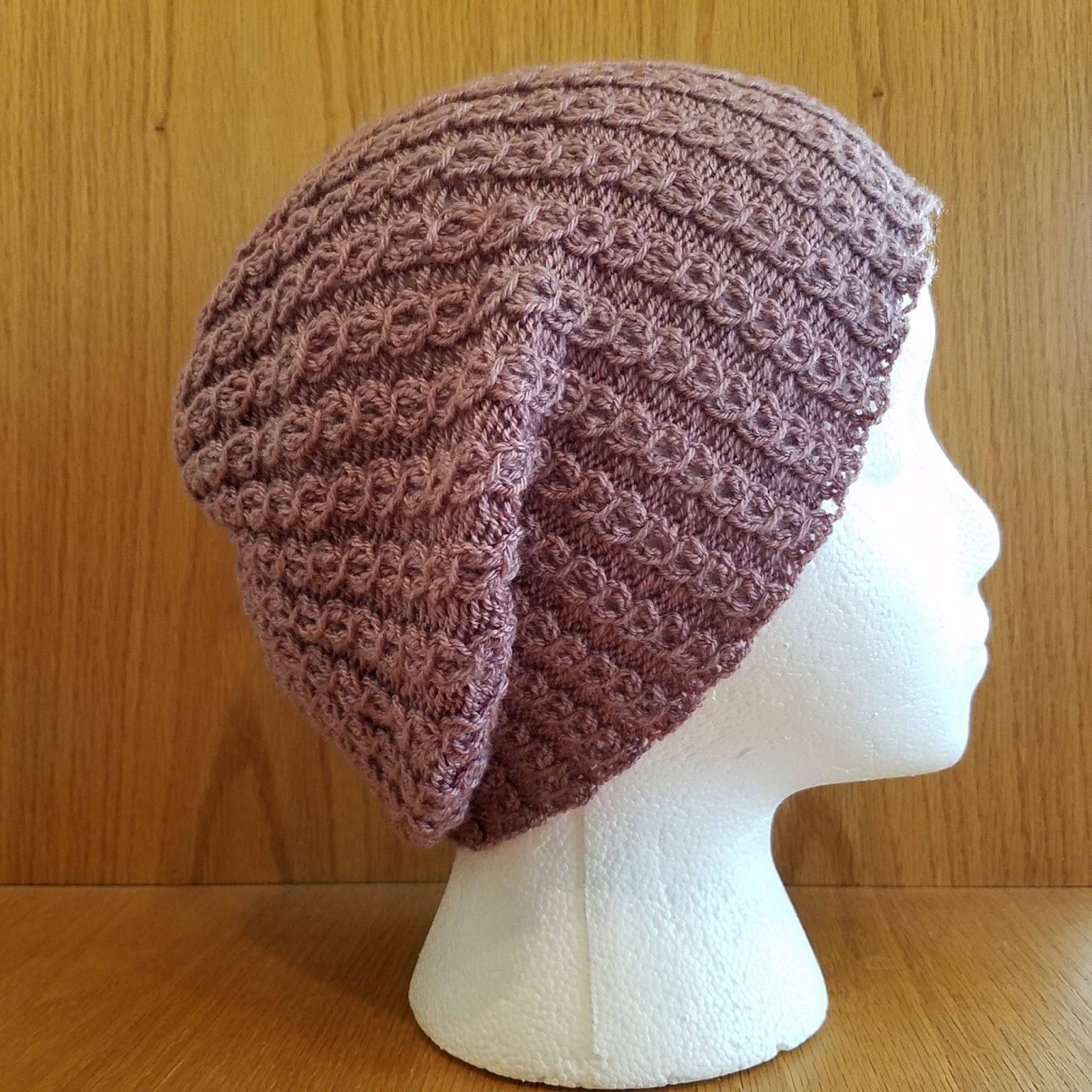 Knice Knitties Shaylah Mock Cable Slouchy Hat