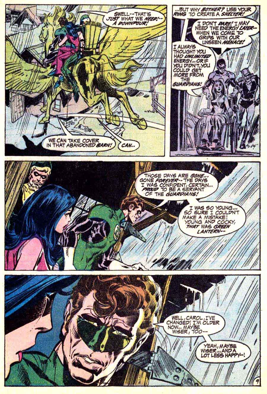 Green Lantern Green Arrow #83 dc comic book page art by Neal Adams Green Lantern Green Arrow #83 dc comic book page art by Neal Adams