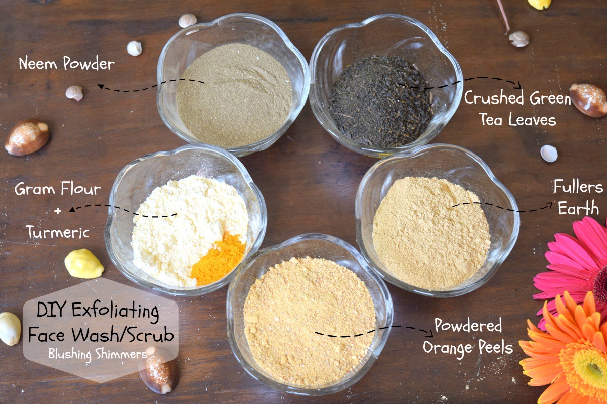 Blushing Shimmers DIY Exfoliating Face Wash/Scrub