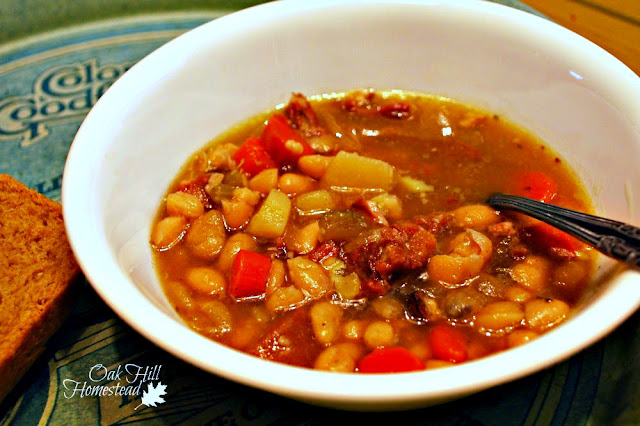 Ham and Bean Soup - using dry beans - from Oak Hill Homestead